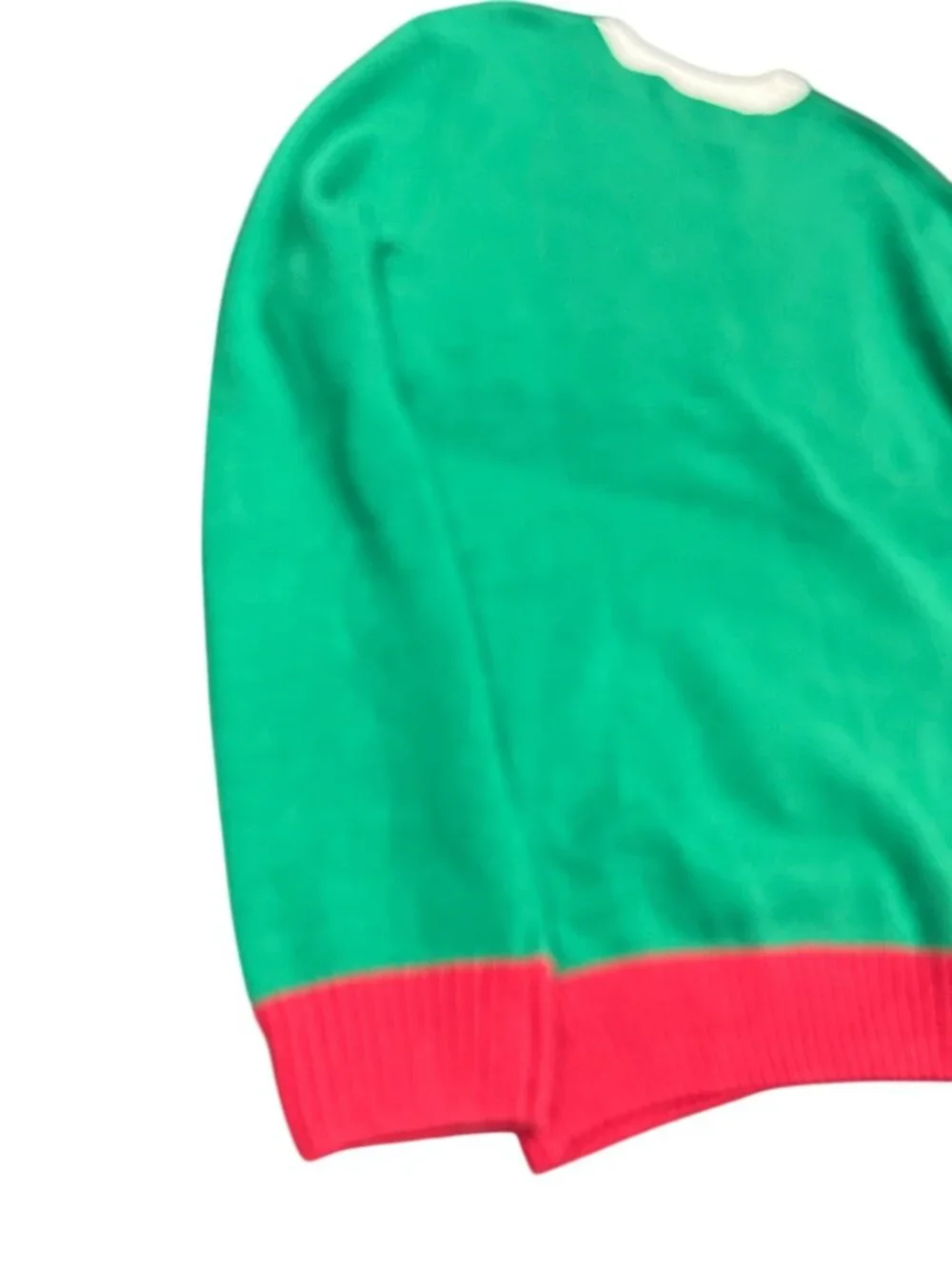 Ugly Christmas Sweater mens green red sweater sz XL SKU 10-649